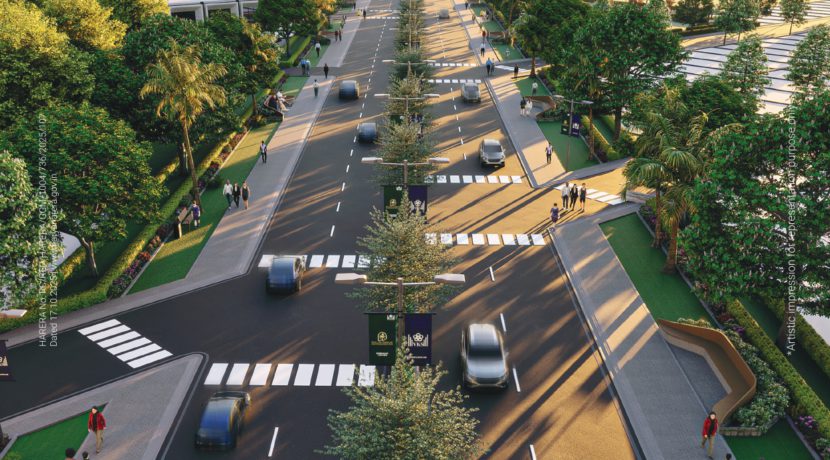 VKS Pine Drive Pataudi justplancoin road view
